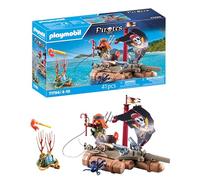 PLAYMOBIL | Pirates | Recuperación del Tesoro en la balsa Pirata | Juguete Pirata | Figura de Pirata | Juguete para niños y niñas a Partir de 4 años | 71794