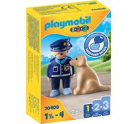 Playmobil Police Officer with Dog 70408 1.2.3 for Young Kids