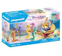 PLAYMOBIL Princess Magic 71500 Sirenas con caballitos de mar, Incluyendo Siete caballitos de mar y Conchas Decorativas, Juegos de rol imaginativos, Juguetes para niños a Partir de 4 años