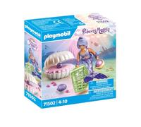 PLAYMOBIL Princess Magic 71502 Sirena con Concha y Perla, Incluyendo Cofre del Tesoro en Forma de almeja y Concha Decorativa, Juegos de rol imaginativos, Juguetes para niños a Partir de 4 años