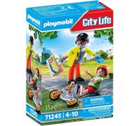 PLAYMOBIL Rescate - Paramédico Con Paciente 71245 Bicicleta Médicos Kit