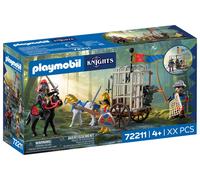 Playmobil Ridders Draak verwijdering Koets met kooi, baby draak, ridders,