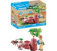 Playmobil roca con araña gigante: aventura y misterio