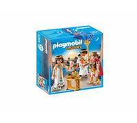PLAYMOBIL Romanos y Egipcios César y Cleopatra, Playset de Figuras de Juguete, Multicolor, 5394