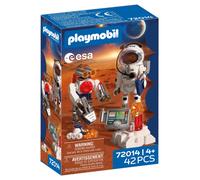 PLAYMOBIL Space Astronauta de la ESA con Robot | Con vehículo explorador marciano, estación de análisis y 3 muestras de rocas | Investigación espacial | Diversión para niños a partir de 4 años | 72014