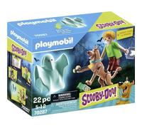 PLAYMOBIL Scooby DOO 70287 Scooby y Shaggy con Fantasma, A Partir de 5 Años