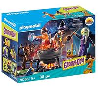 PLAYMOBIL Scooby-DOO! 70366 Aventura en el Caldero de la Bruja, con Efectos de Luz, A Partir de 5 Años