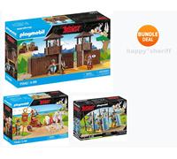 Playmobil Serie Astérix Juegos 71542 Campamento y 71543 Carro y 70934...