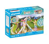 PLAYMOBIL Horses of Waterfall 71640 Set de Caballos Lavables, Incluyendo una Figura, un Caballo y Tres marcadores Crayola, Juguetes artísticos para niños y niñas a Partir de 5 años