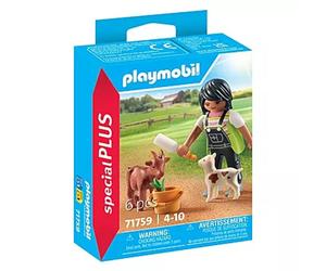 Playmobil - Set Especial Plus: Mujer con Cabras y Accesorios de Granja