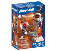 PLAYMOBIL Space Astronauta de la Esa con Robot | con Mars Crawler, Estación de Análisis y 3 Muestras de Roca | Exploración Espacial | Set de Juguetes | para Niños a Partir de 4 Años | 72014