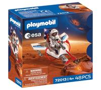 PLAYMOBIL Space Esa Planeador Espacial | Astronauta - Vehículo Volador con Función de Disparo y Brazo de Agarre | Exploración Espacial | Set de Juguetes | para Niños a Partir de 4 Años | 72013