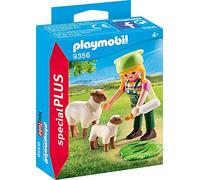PLAYMOBIL Special Plus Granjera con Ovejas, A Partir de 4 años (9356)