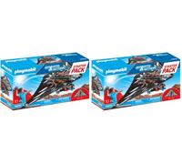PLAYMOBIL Sports y Action 71079 Starter Pack Deltaplano, Stuntman con Deltaplano Giocattolo, Primo Giocattolo per Bambini dai 4 Anni in su (Paquete de 2)