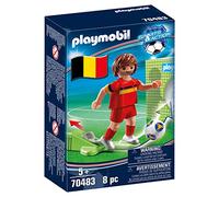 PLAYMOBIL Sports y Action, Jugador de Fútbol Bélgica 70483, a Partir de 5 años