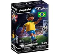 PLAYMOBIL Sports y Action Jugador de Fútbol Brasil 71131, a Partir de 5 años