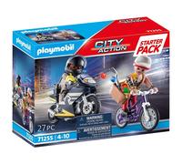 Playmobil Starter Pack - Fuerzas Especiales de Policía con Moto y Ladrón en Bici 71255, Tienda con Licencia Oficial