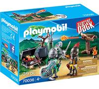 PLAYMOBIL- Starter Pack Starterpack Batalla Medieval, Color carbón (70036)