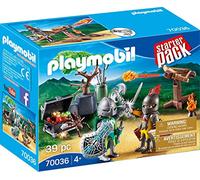 PLAYMOBIL- Starter Pack Starterpack Batalla Medieval, Color carbón (70036)
