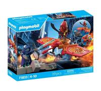 Playmobil Super Héroes Héroe y Su Dron Volador Vs Ninja 71833 39 piezas