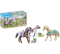 PLAYMOBIL Tres Caballos con sillas