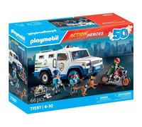 Playmobil vehículo de policía transportador de dinero (71597) Action Heroes