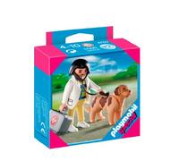 PLAYMOBIL - Veterinaria con Perro, Set de Juego (4750)