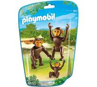 Playmobil Vida Salvaje 2 Chimpancés Con Bebé 6650 Zoo Animales Sabana
