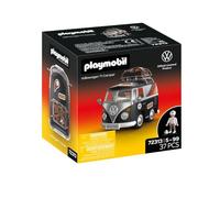 PLAYMOBIL | Volkswagen | Volkswagen T1 Camper Ger Edition | Icónico Retro Camper con Equipamiento Deportivo, portaequipajes y Hoja de Pegatinas, para niños a Partir de 4 años | 72313