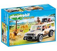 PLAYMOBIL Wild Life, 6798 Vehículo Safari con Leones, A Partir de 4 años