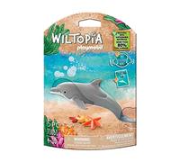 PLAYMOBIL WILTOPIA 71051 Delfín, Incluye Accesorios, Carta de colección con Animales y código QR, a Partir de 4 años