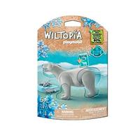 PLAYMOBIL WILTOPIA 71053 Oso Polar, Incluye Accesorios, Carta de colección con Animales y código QR, a Partir de 4 años