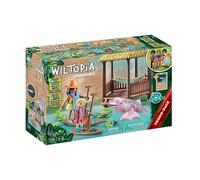 Playmobil wiltopia - tour de remo con los delfines de río