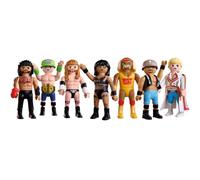 PLAYMOBIL | WWE | Set de Figuras |Hulk Hogan, Stone Cold Steve Austin, Roman Reigns, Cody Rhodes, Rhea Ripley, Triple H y John Cena | para niños a Partir de 4 años | 210527