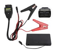 PLAYOCCAR OBD2 Automotive Emergency Power Supply Cable, 16 Pin OBD II Memory Saver Connector, OBD II Vehicle ECU Emergency Power Supply Cable with 12V Battery Box