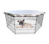 Playpen Cover - 16 Piezas Transpirables Playppen Mesh Top Cover | Puppy Impermeable Playpeen Coover Para Sombra Y Comodidad | Protector Solar De La Valla Octogonal Para El Juego De Mascotas Al Aire Li