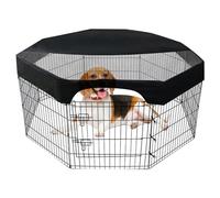 Playpen de Perros Cubierta Octogonal Perra Cubierta de Pluma Solar Cita de Cajas Transpirables se Adapta a los 24 Ancho 8 Paneles Pet Pen proporcionan Sombra y Seguridad Solo