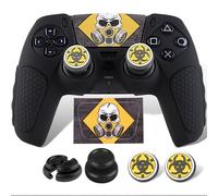 PlayRealm 1 adhesivo de silicona y 2 empuñaduras extensoras para mando de PS5 Remember Me