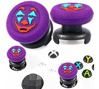 Playrealm FPS Thumbstick Extender & Texture Rubber Silicone Grip Cover 2 juegos para Xbox Series X/S & Xbox One Controller (Joker Purple)