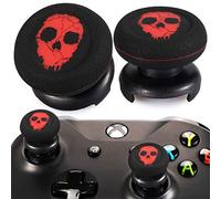 Playrealm FPS Thumbstick Grip Agarres para el Pulgar Extensor Y Impresión Caucho Silicona Apretón Cubrir 2 juegos para Controlador Xbox Series X/S y Xbox One (Rojo Fantasma)