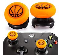 Playrealm FPS Thumbstick Grip Agarres para el Pulgar Extensor Y Impresión Caucho Silicona Apretón Cubrir 2 juegos para Controlador Xbox Series X/S y Xbox One (Baloncesto)