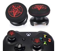 Playrealm FPS Thumbstick Grip Agarres para el Pulgar Extensor Y Impresión Caucho Silicona Apretón Cubrir 2 juegos para Controlador Xbox Series X/S y Xbox One (Círculo De Demonios)