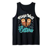 Plays Well with Otters Camiseta sin Mangas