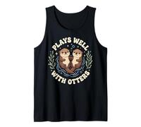 Plays Well with Otters Camiseta sin Mangas
