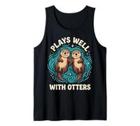 Plays Well with Otters Camiseta sin Mangas