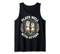 Plays Well with Otters Camiseta sin Mangas