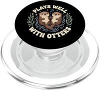 Plays Well with Otters PopSockets PopGrip para MagSafe