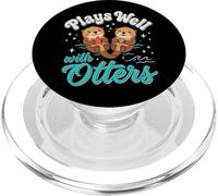 Plays Well with Otters PopSockets PopGrip para MagSafe