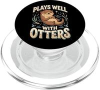 Plays Well with Otters PopSockets PopGrip para MagSafe