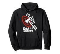 Plays with Sharp Objects Funny Axe Throwing Lover Sudadera con Capucha